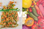 ¿Qué es mejor comprar verdura fresca o congelada?