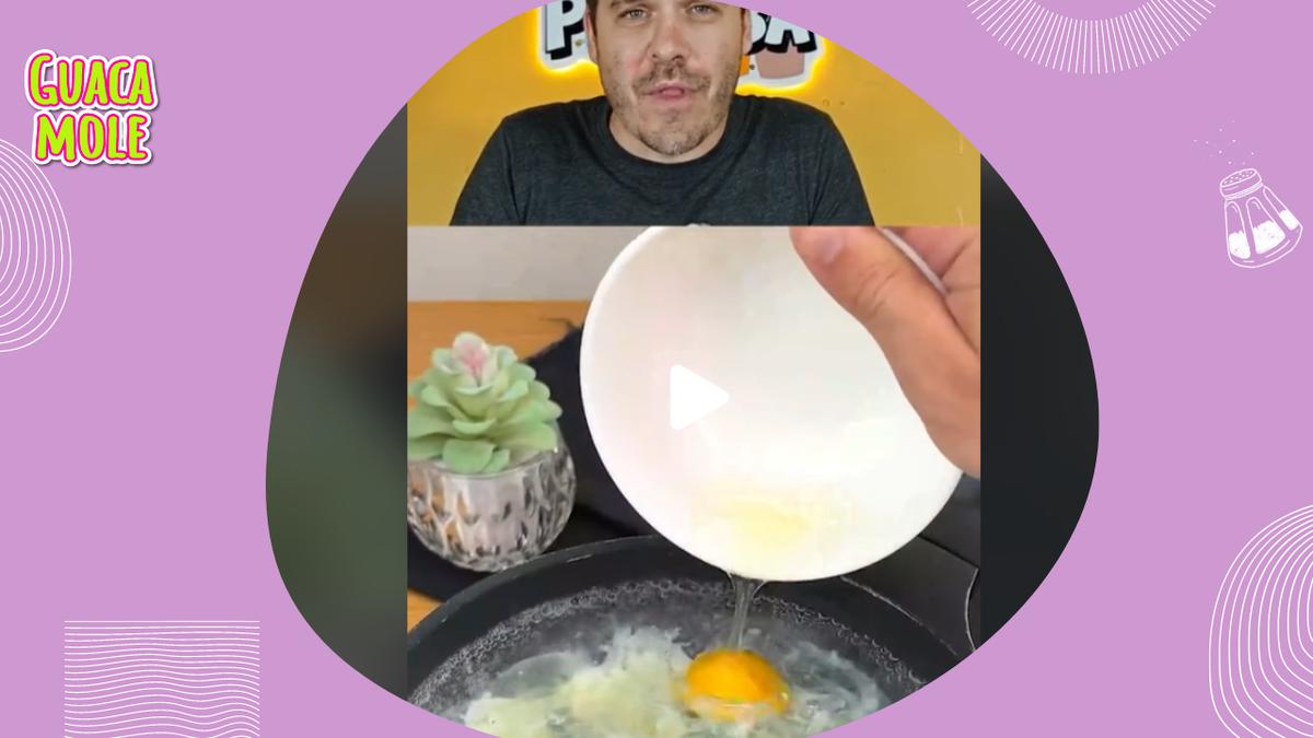 Huevos estrellados sin aceite | ¡Anímate a probar la receta y descubre una nueva forma de cocinar tus huevos estrellados! (TikTok/pongamoslo_a_prueba)