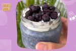 Aprende a hacer avena con sabor a blueberry