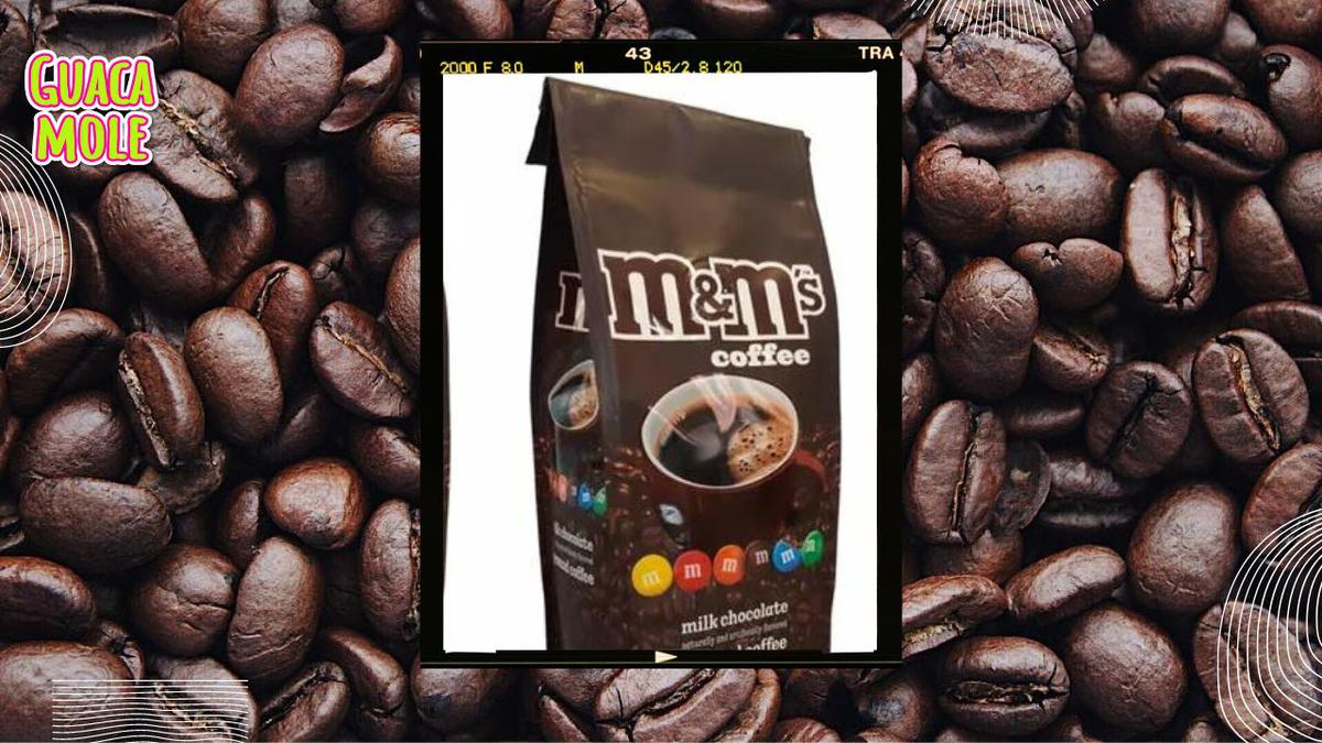 Café de M&M's. | Te chismeamos dónde conseguir este café chocolatoso de M&M's. (Especial: Canva y Mercado Libre).