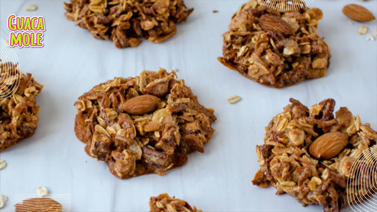 Ármate estas galletas de granola saludables, fáciles ¡y SIN harina!