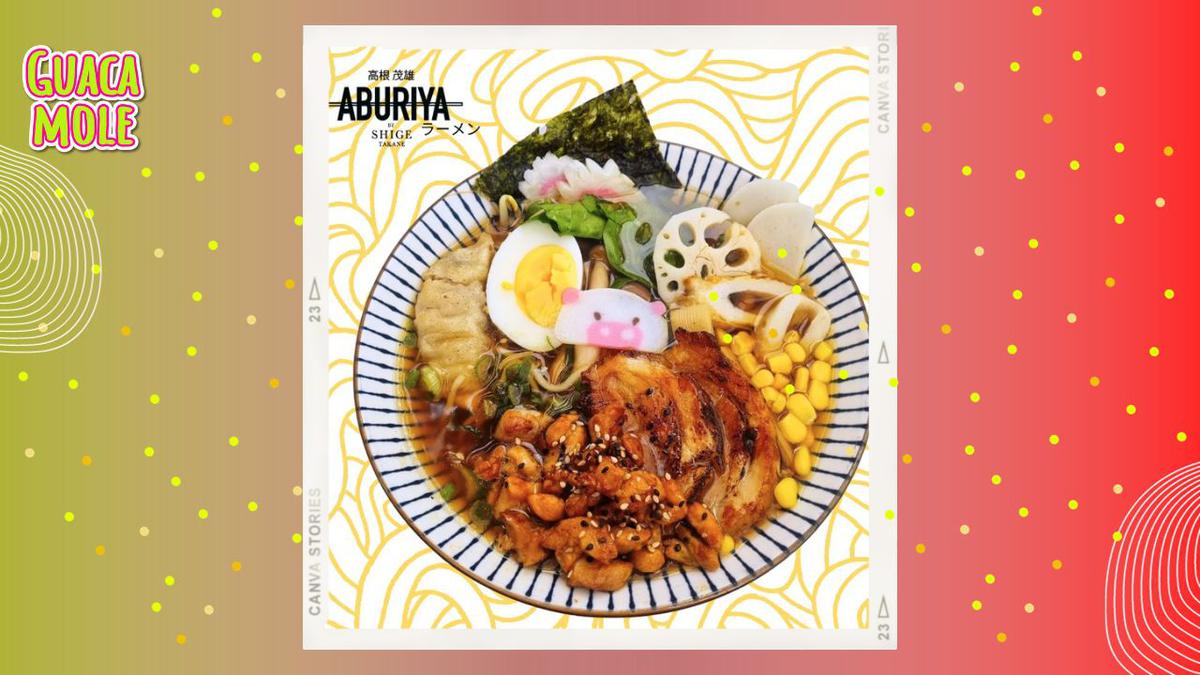 Aburiya Ramen, CDMX. | Prueba un plato de ramen que está hecho con el sazón y los ingredientes japoneses. (Especial: @aburiyaramen).