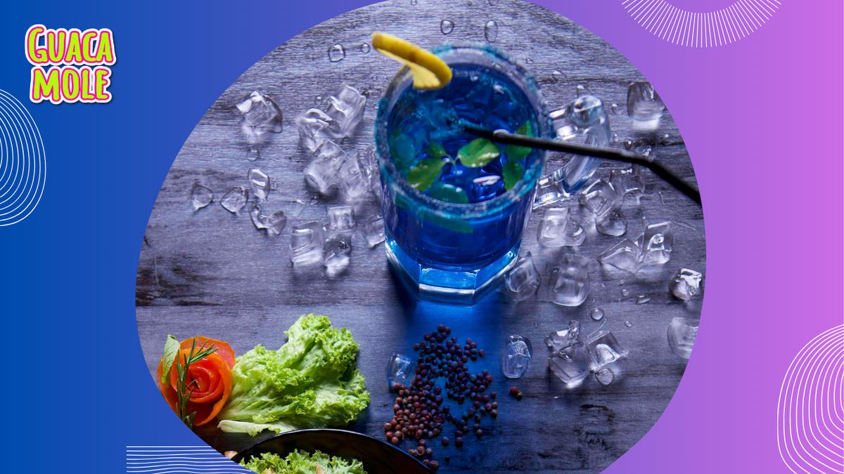 Bebida azul | Una bebida refrescante recién salida de 'Pitufilandia' (Pexels).