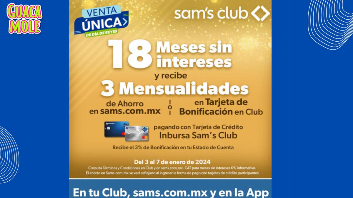 Promoción tarjeta ibursa | La tarjeta con mayores beneficios en Sam's Club (Sam's Club/ Facebook).