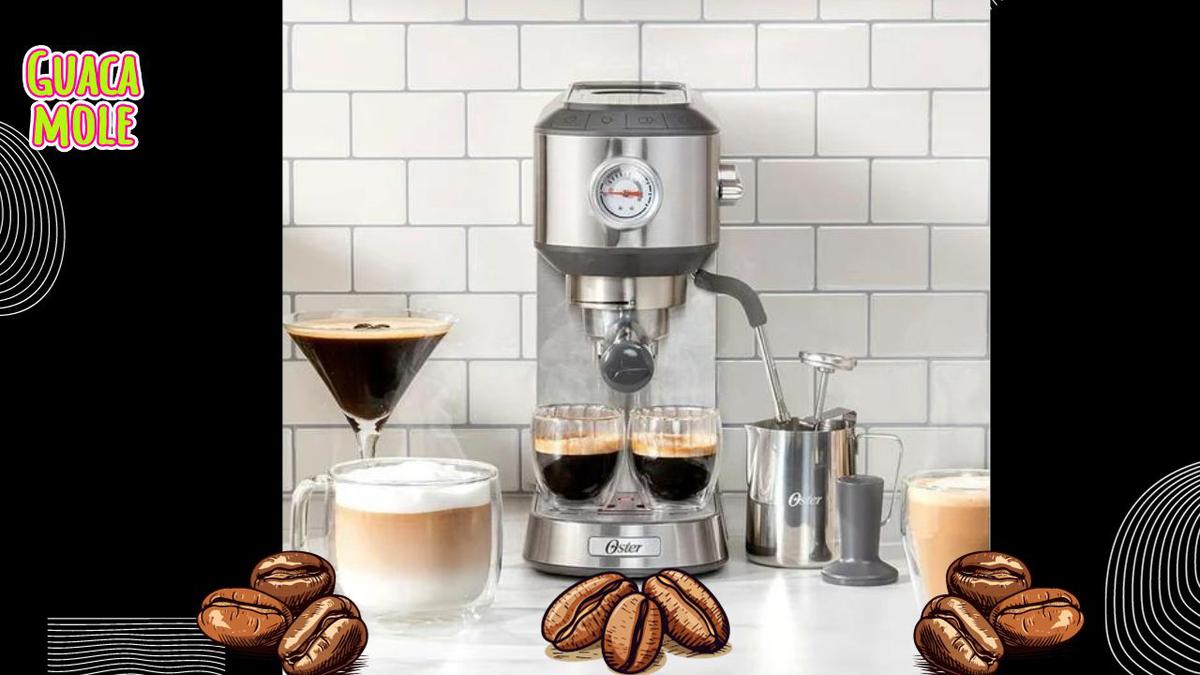 Cafetera Oster. | Enamórate de tu café mañanero con esta opción de cafetera económica y semiprofesional. (Especial: Walmart).