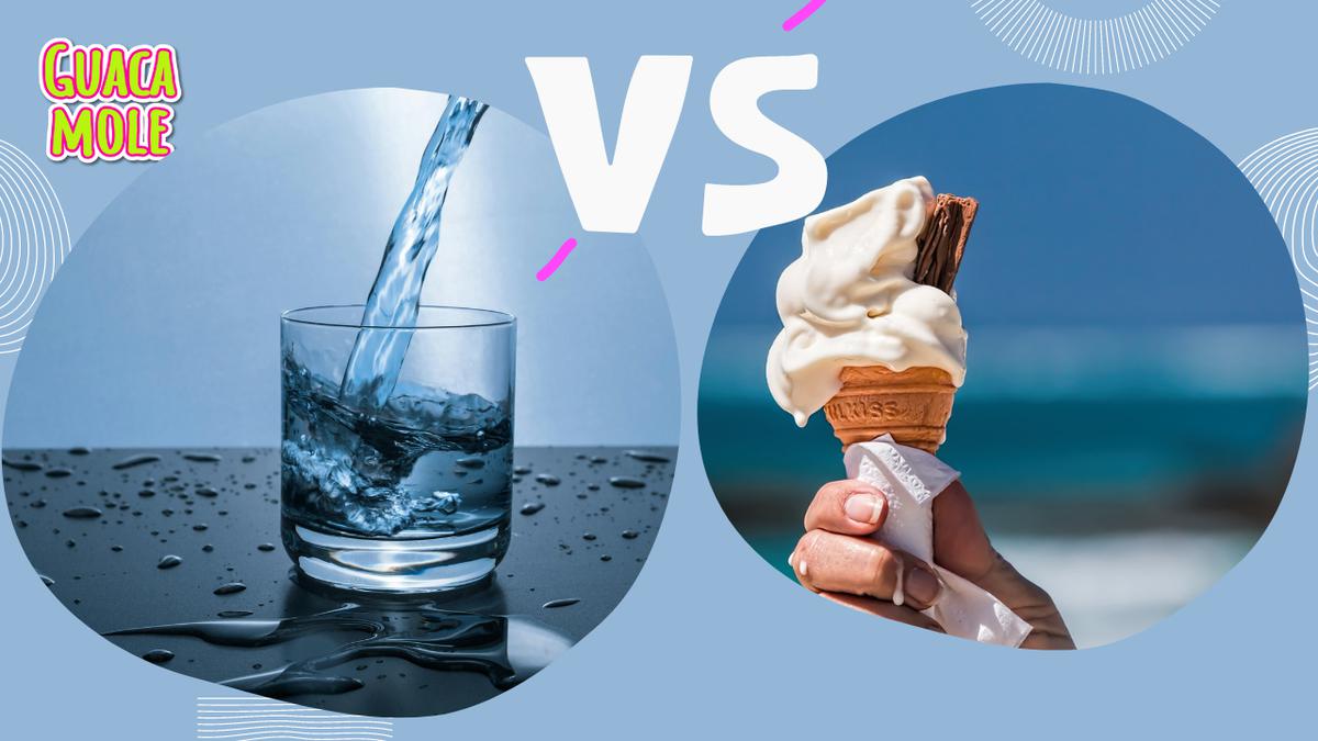 Agua VS helado | Descubre cuál refrescaría más a tu cuerpo (Pixabay).