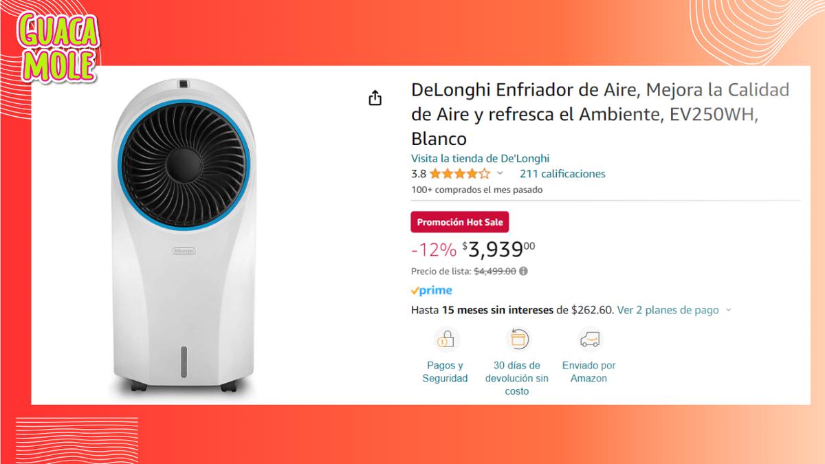 Ventilador de alta gama | No sólo te mantendrá fresco, también mejora la calidad del aire (Amazon).
