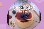 Prepara este cheesecake bajo en calorías y en menos de 5 minutos