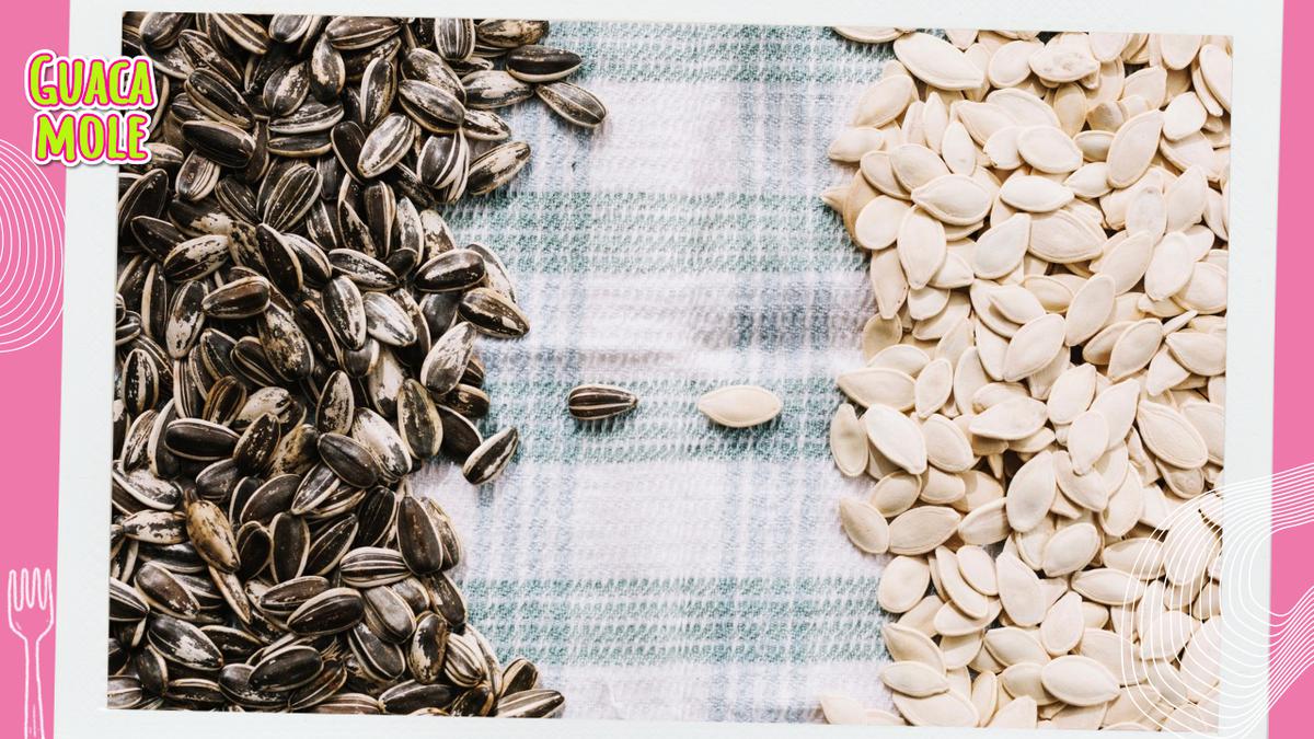 Semillas de girasol y de calabaza | Ambas semillas de calabaza y girasol son opciones saludables y nutritivas que pueden ser parte de una dieta balanceada. (Freepik)
