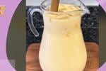 Prepara esta rica, cremosa y refrescante agua de horchata de mango