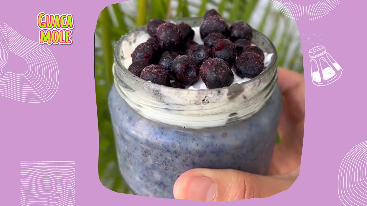 Avena sabor blueberry | El toque delicioso a la avena común (ls_nutrition/ TikTok).