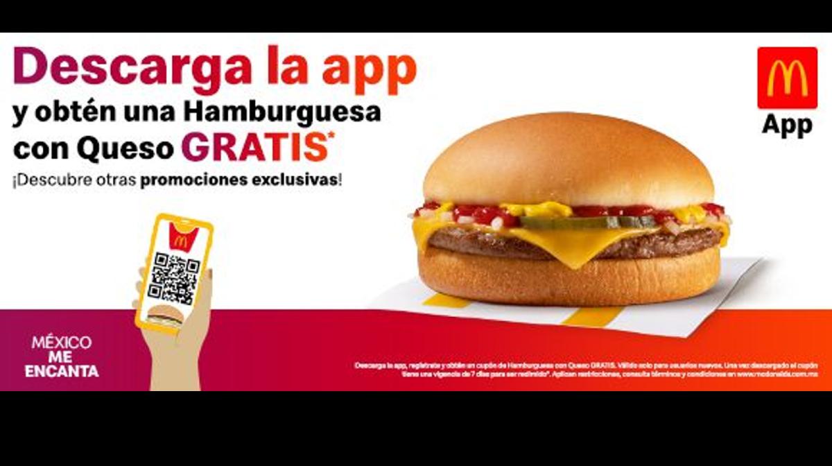 mcdonals | Descarga la app de McDonald´s y obtén una hamburguesa gratis. (McDonald's)