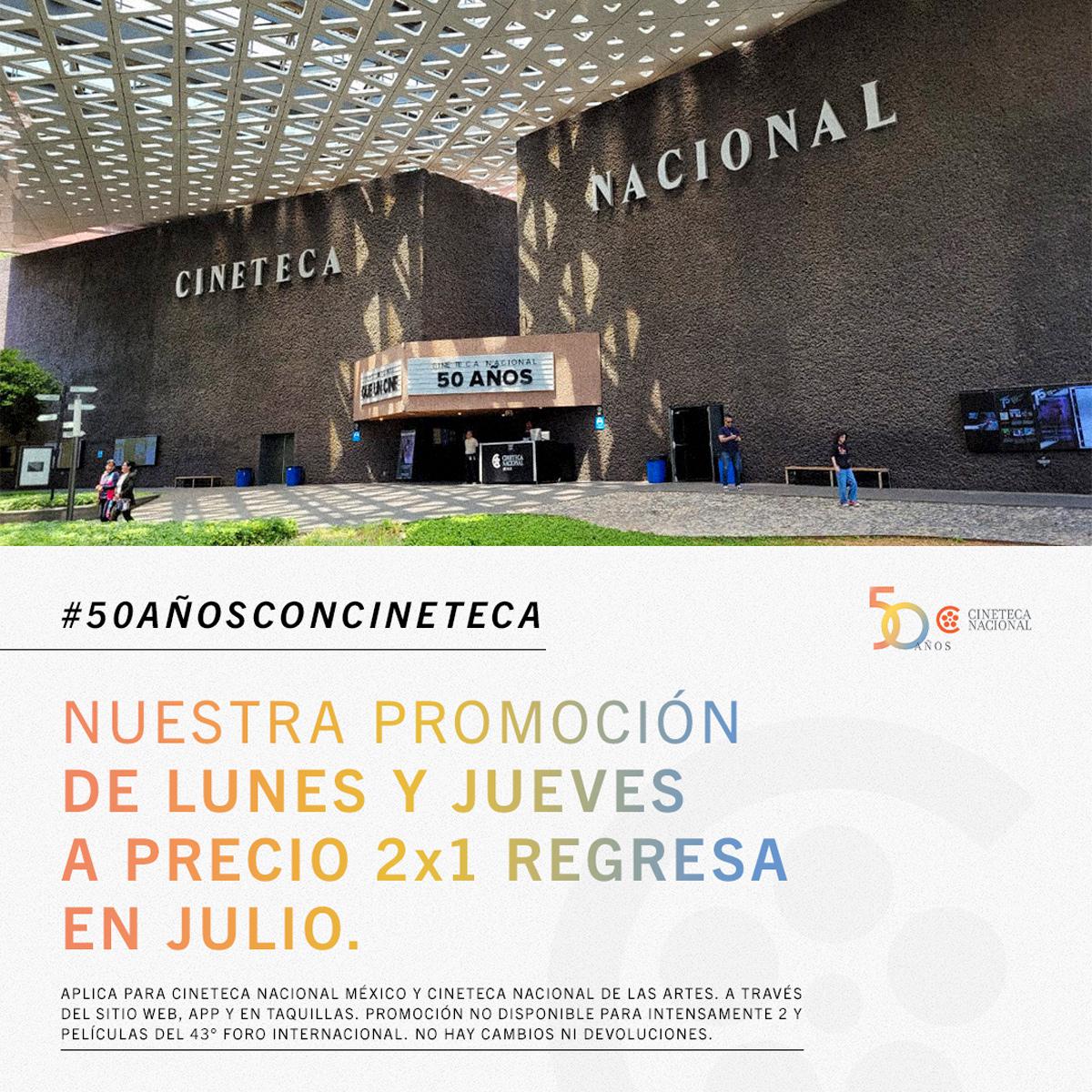 Cineteca Nacional de México | La Cineteca Nacional de México anunció entrada al 2x1 de lunes a jueves. (Cineteca Nacional de México)