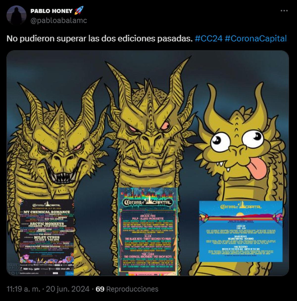 Meme Corona Capital | (Captura de pantalla/X)