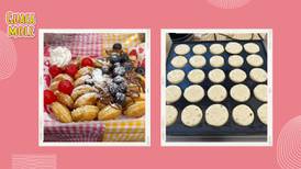 Prueba estos minipancakes en Chikypancakes con frutos rojos y Nutella