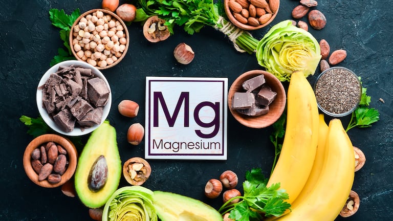 Unos alimentos ricos en magnesio.