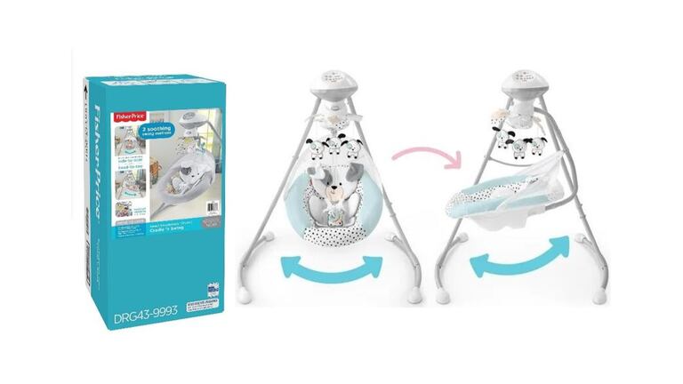 Silla mecedora Fisher Price.