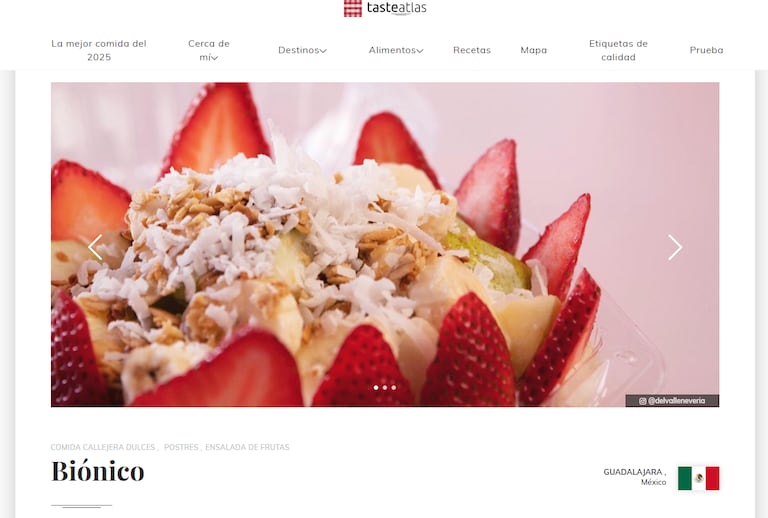 El postre conocido como biónico.