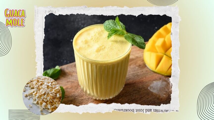 Deléitate con el sabor de este rico licuado de manguito con avena. (Especial: Freepik).