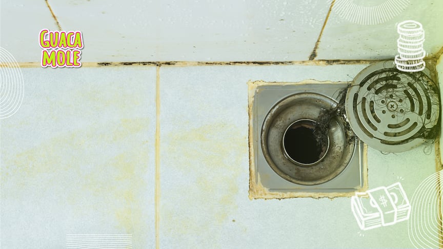 Así de fácil y rápido podrás eliminar el moho de los azulejos de tu baño. (Canva)