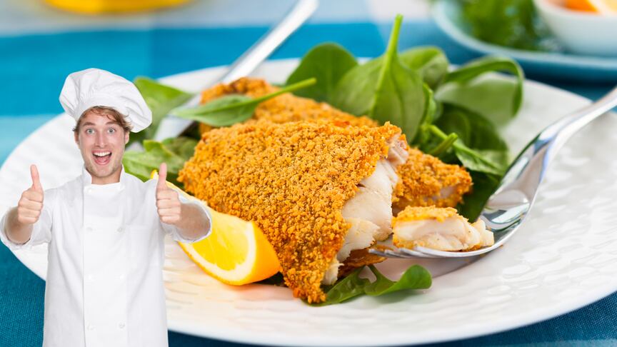 ¡Crujiente y delicioso! Te contamos sobre el truco con agua para un pescado frito perfecto. (Canva)