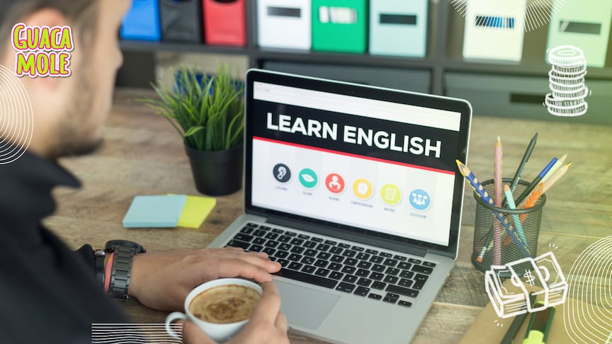 ¡Aprende inglés gratis con Santander! Nosotros te revelamos todo lo que necesitas saber. (Canva)