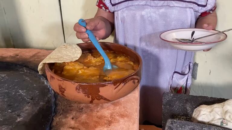 Platillo de tortitas de charales.