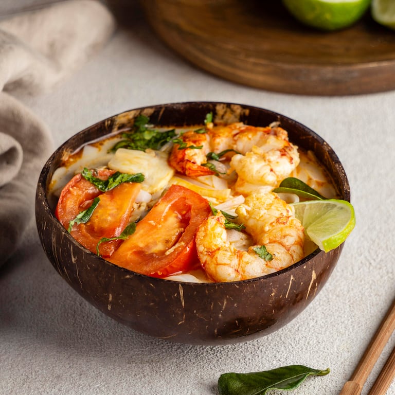 Pozole de mariscos.