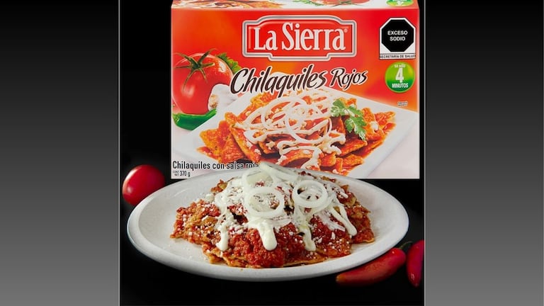 Chilaquiles rojos La Sierra.