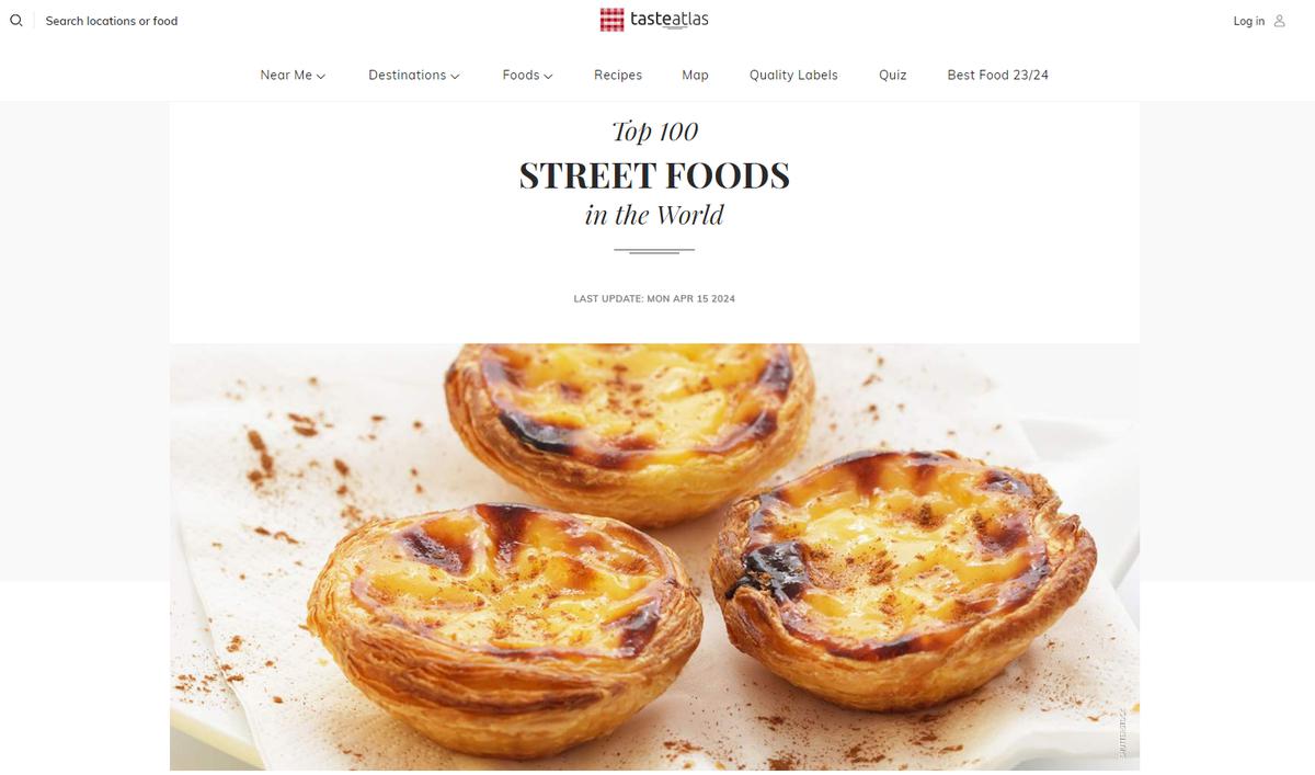 Taste Atlas Street Foods | Taste Atlas lanzó su ranking sobre el top 100 de la mejor comida callejera del mundo. (Taste Atlas)