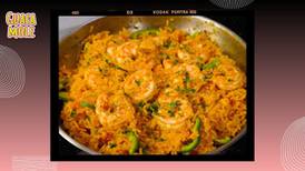 Cocínate este rico arroz con camarón fácil y rápido